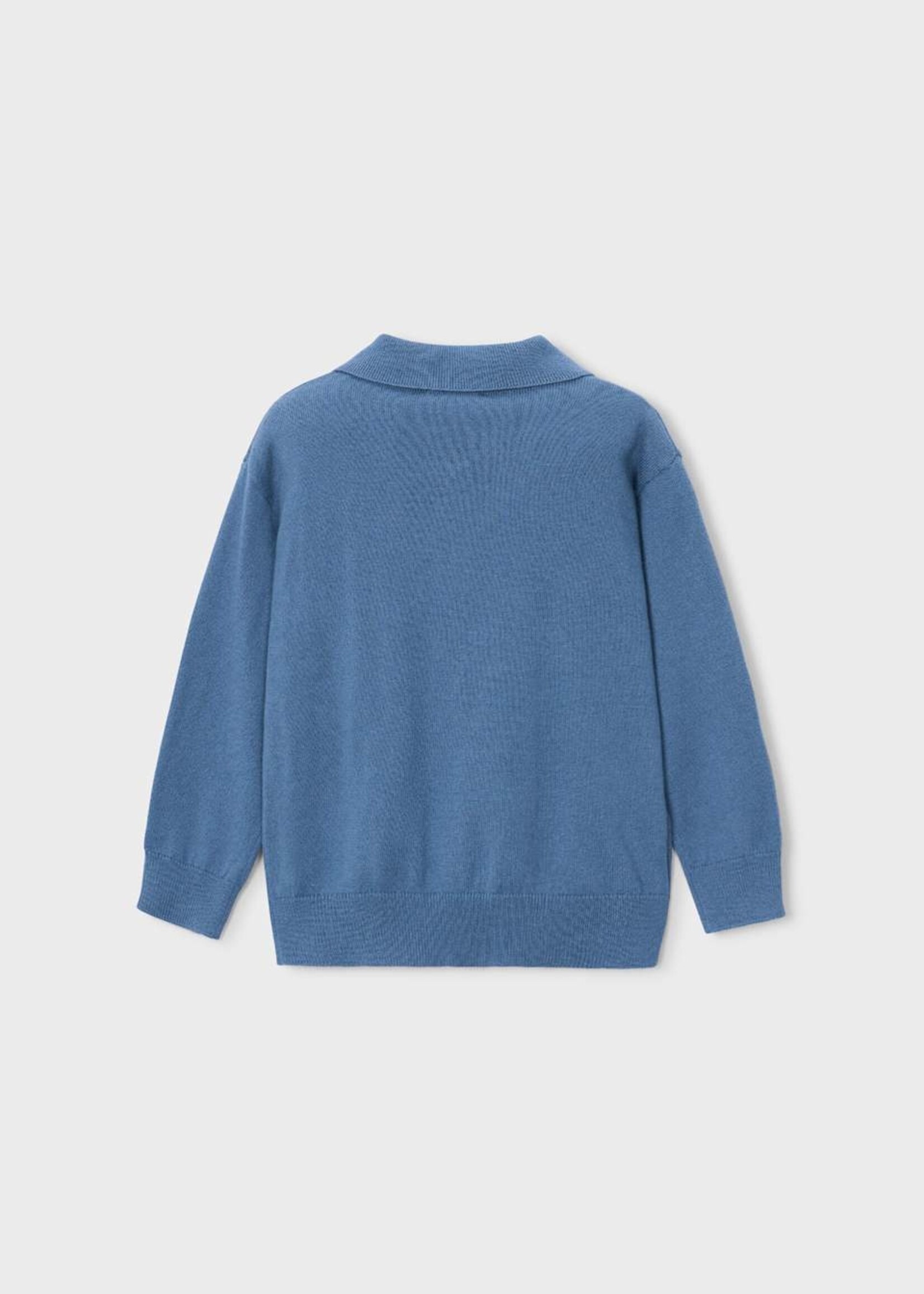 Mayoral L/S Knit Polo Glacial