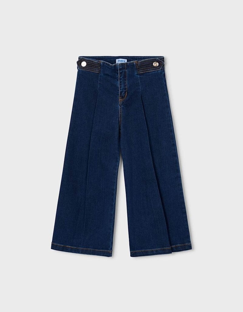 Mayoral Wide Leg Denim Pants Super Dk