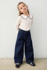 Mayoral Wide Leg Denim Pants Super Dk