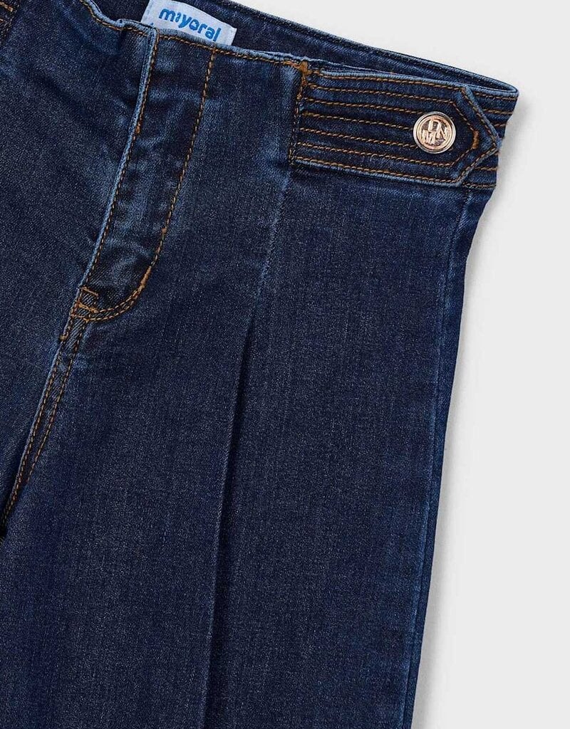 Mayoral Wide Leg Denim Pants Super Dk