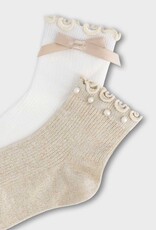Mayoral 2 Pack Sock Set Beige/Cream