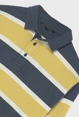 Mayoral L/S Stripe Yellow/Blue Polo