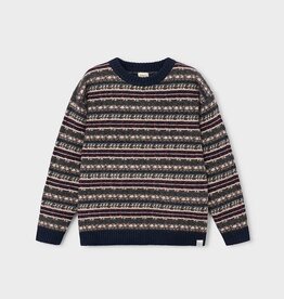 Mayoral Boys Jacquard Navy Sweater