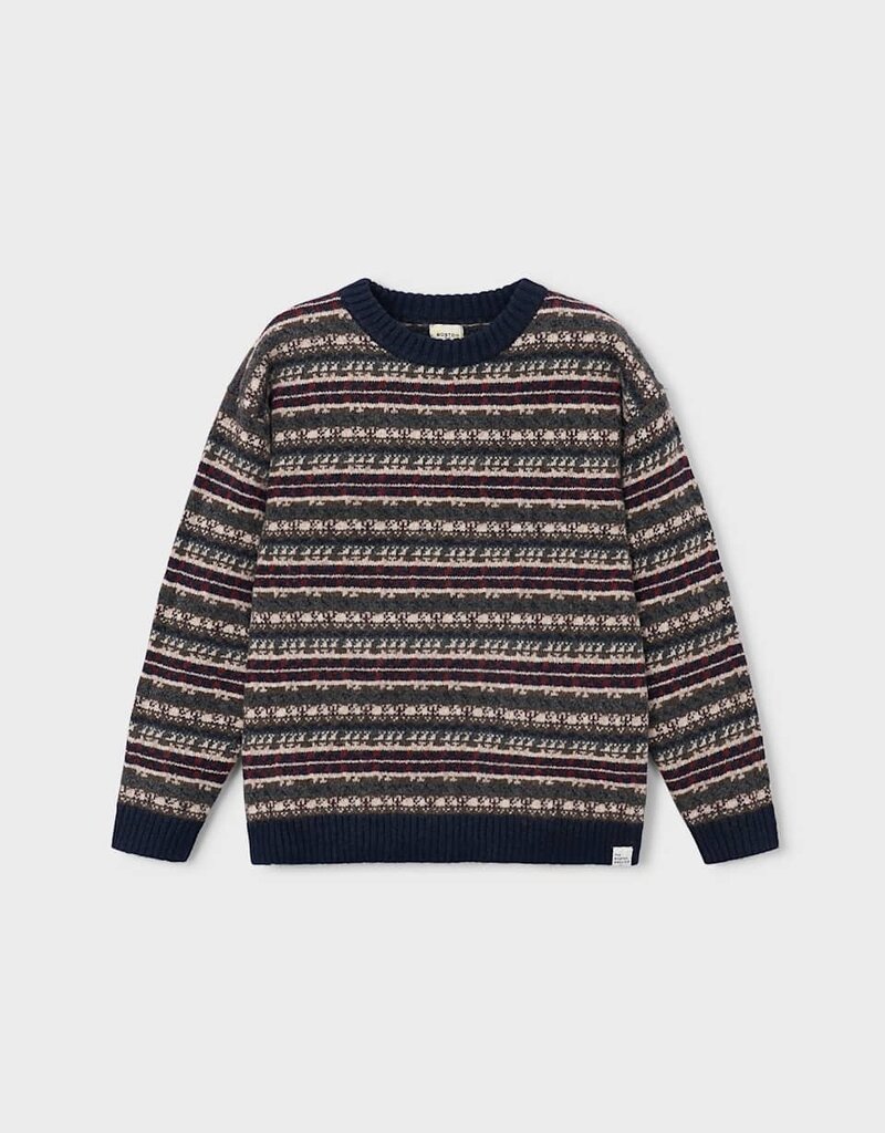 Mayoral Boys Jacquard Navy Sweater