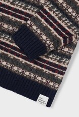 Mayoral Boys Jacquard Navy Sweater