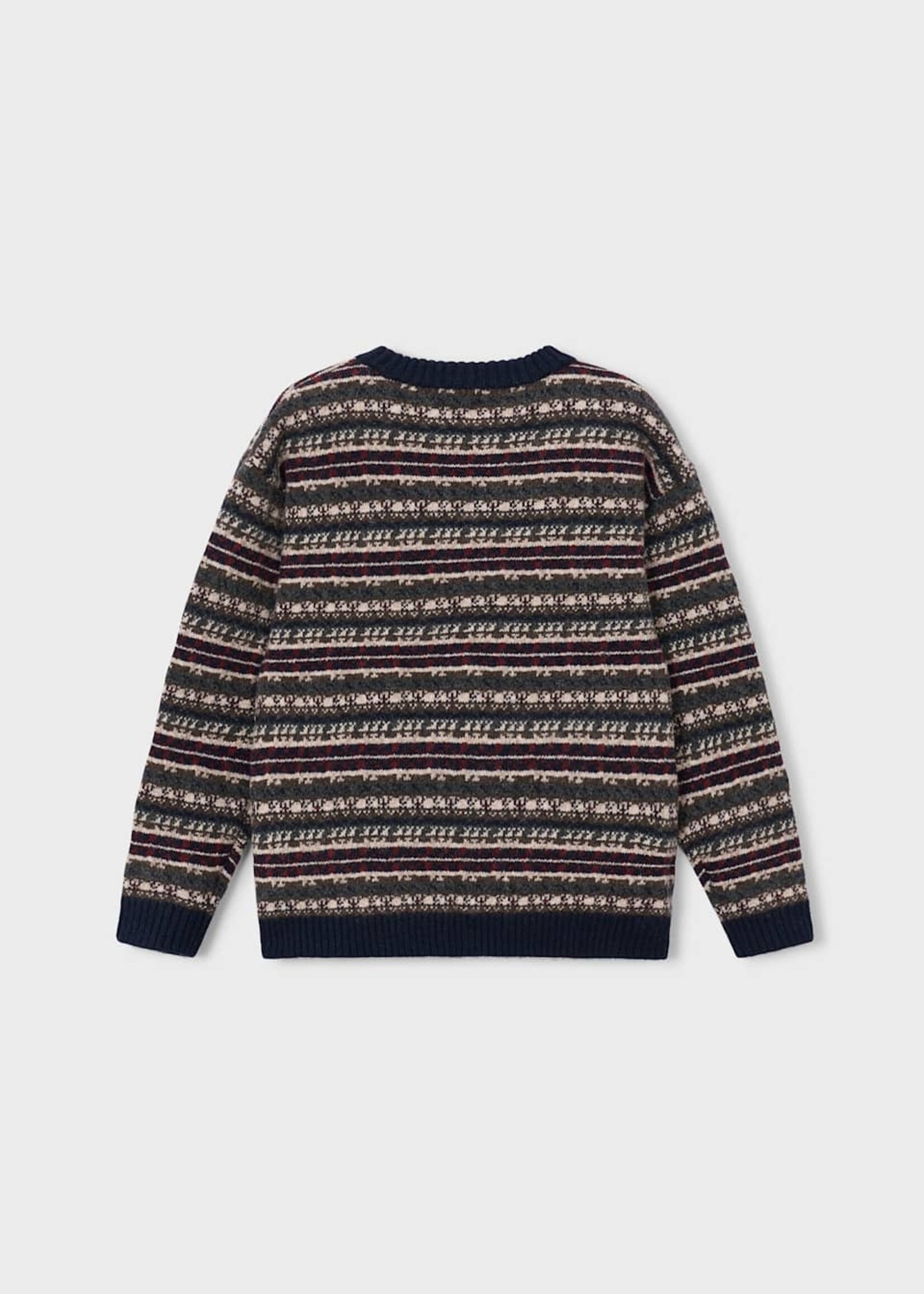 Mayoral Boys Jacquard Navy Sweater