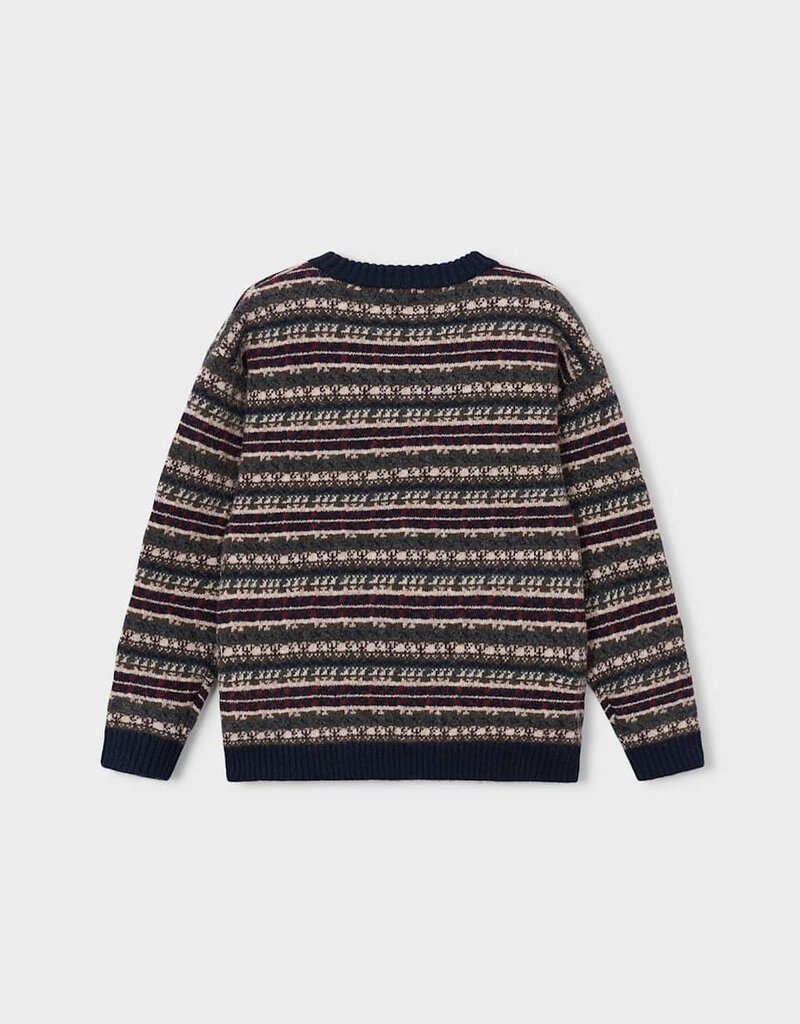 Mayoral Boys Jacquard Navy Sweater