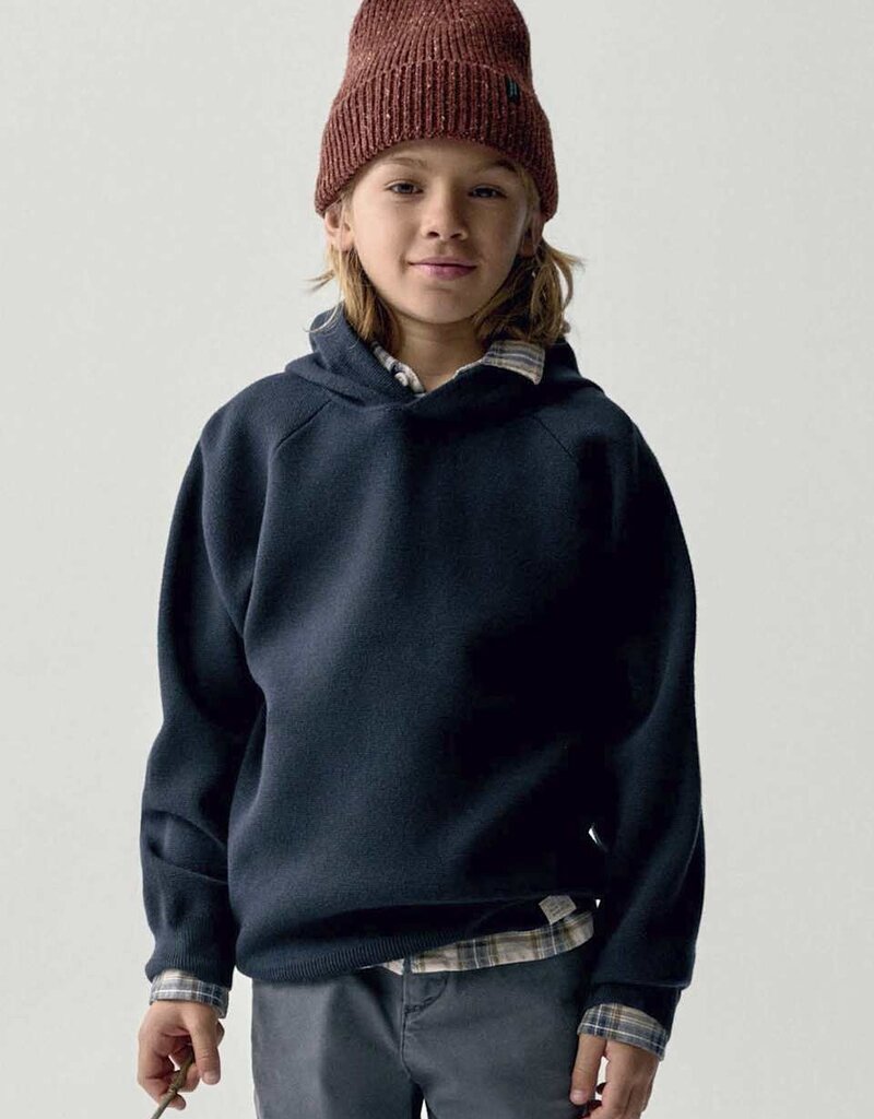 Mayoral Navy Hooded Sweater