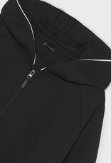 Mayoral Black Interlock Zip-up Hoodie