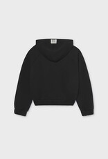 Mayoral Black Interlock Zip-up Hoodie