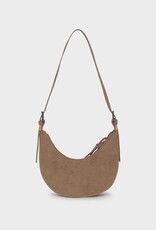 Mayoral Caramel Crescent Suede Bag