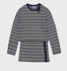 Mayoral Black Print Tricot Skirt Set