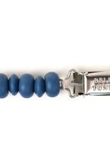 Bella Tunno Navy Pacifier Clip