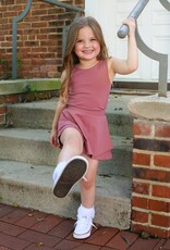 Be Girl Clothing Skort Set Solid Brown
