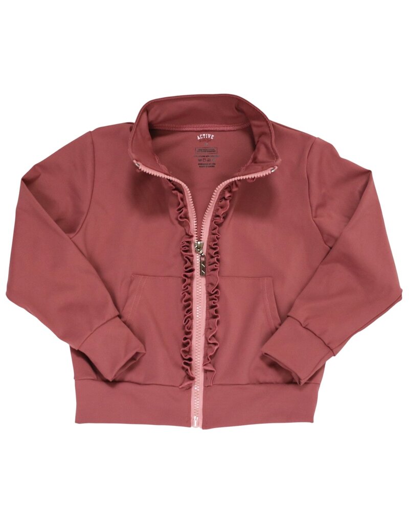 Be Girl Clothing Zip Up Jacket Solid Brown