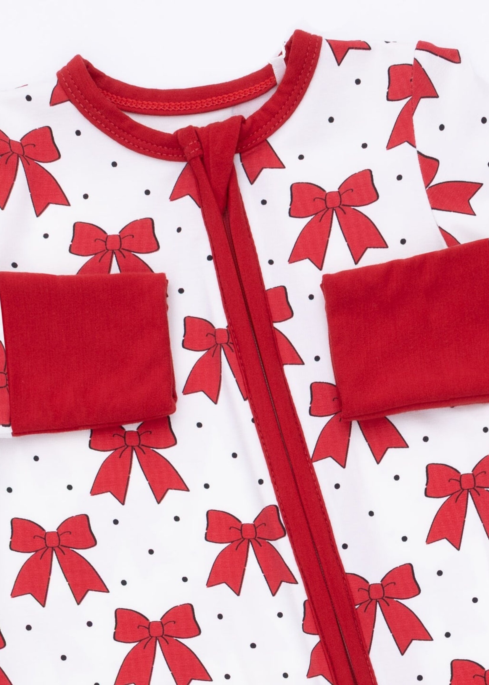 Angel Dear Festive Bows Convertible Romper