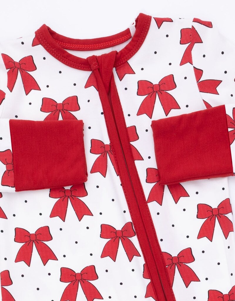 Angel Dear Festive Bows Convertible Romper