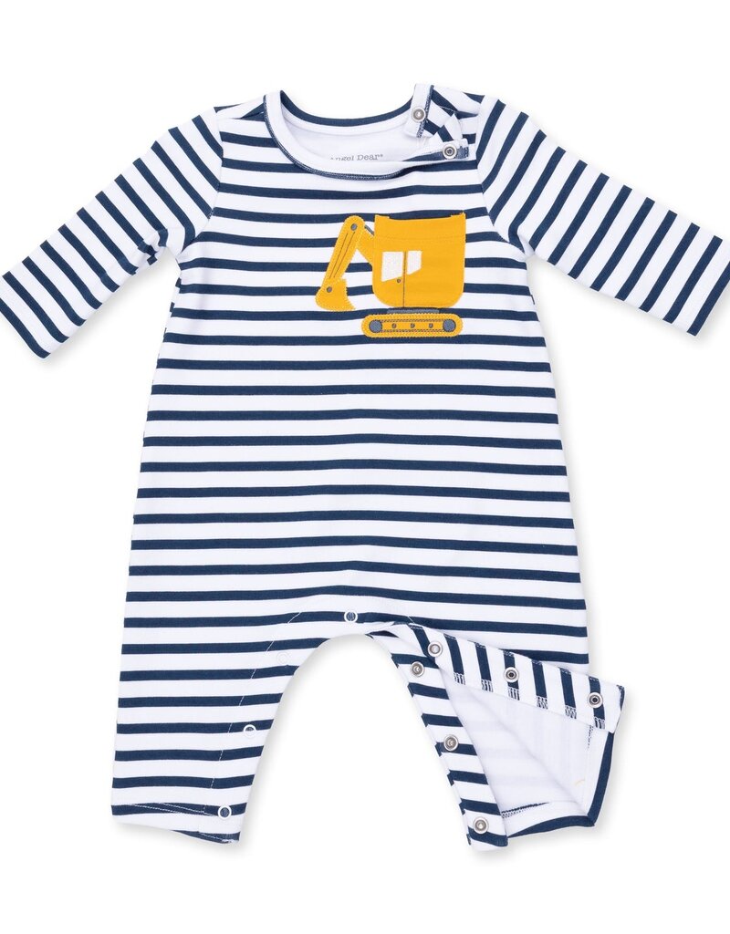 Angel Dear Digger Collection L/S Snap Shoulder Romper