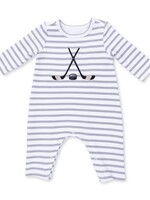 Angel Dear Hockey Long Sleeve Snap Shoulder Romper