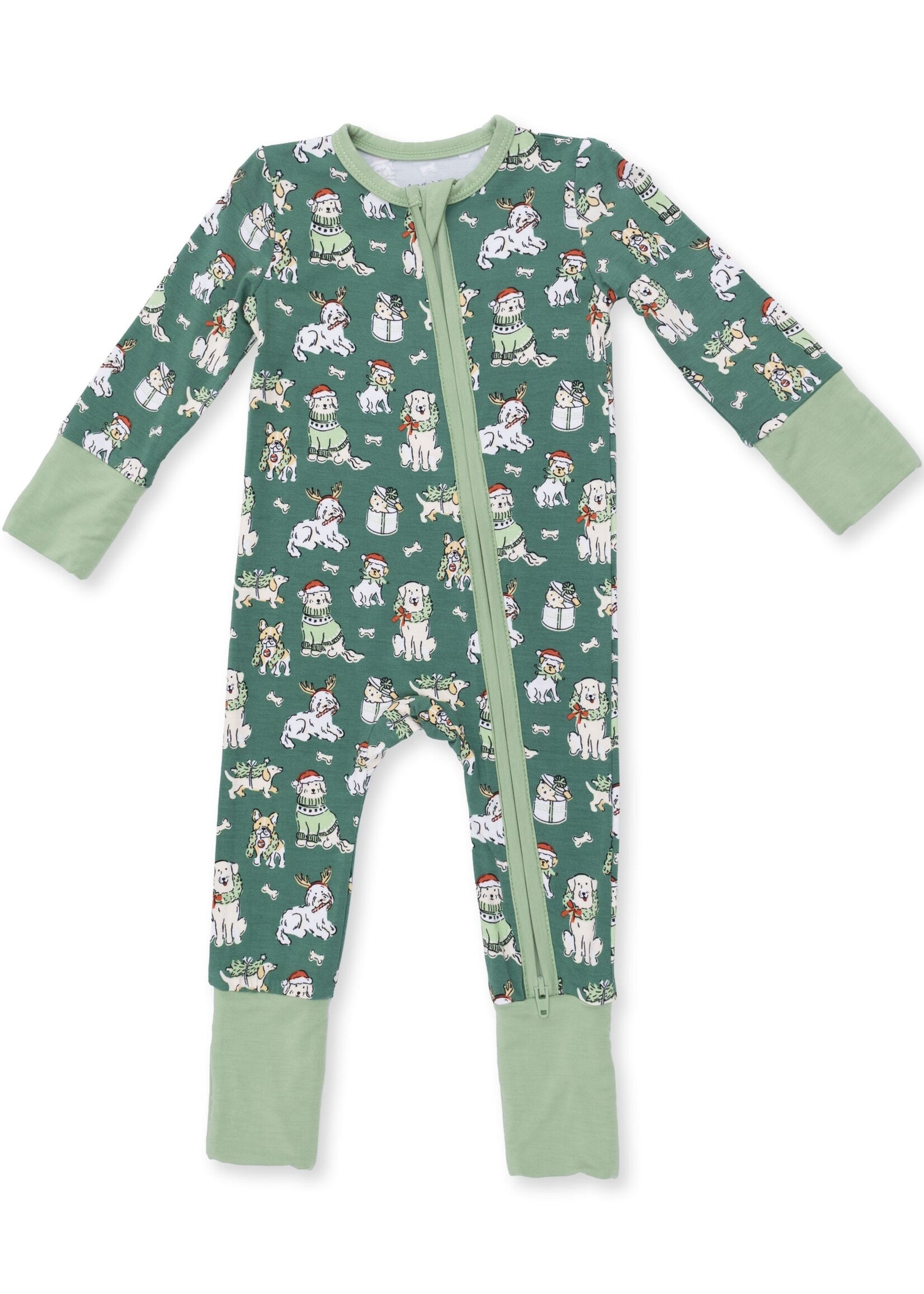 Angel Dear Christmas Dogs Uni Convertible Romper