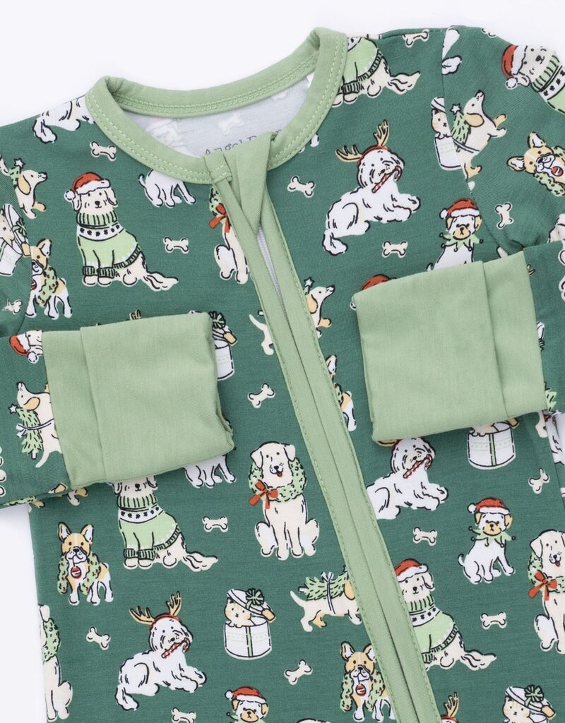 Angel Dear Christmas Dogs Uni Convertible Romper