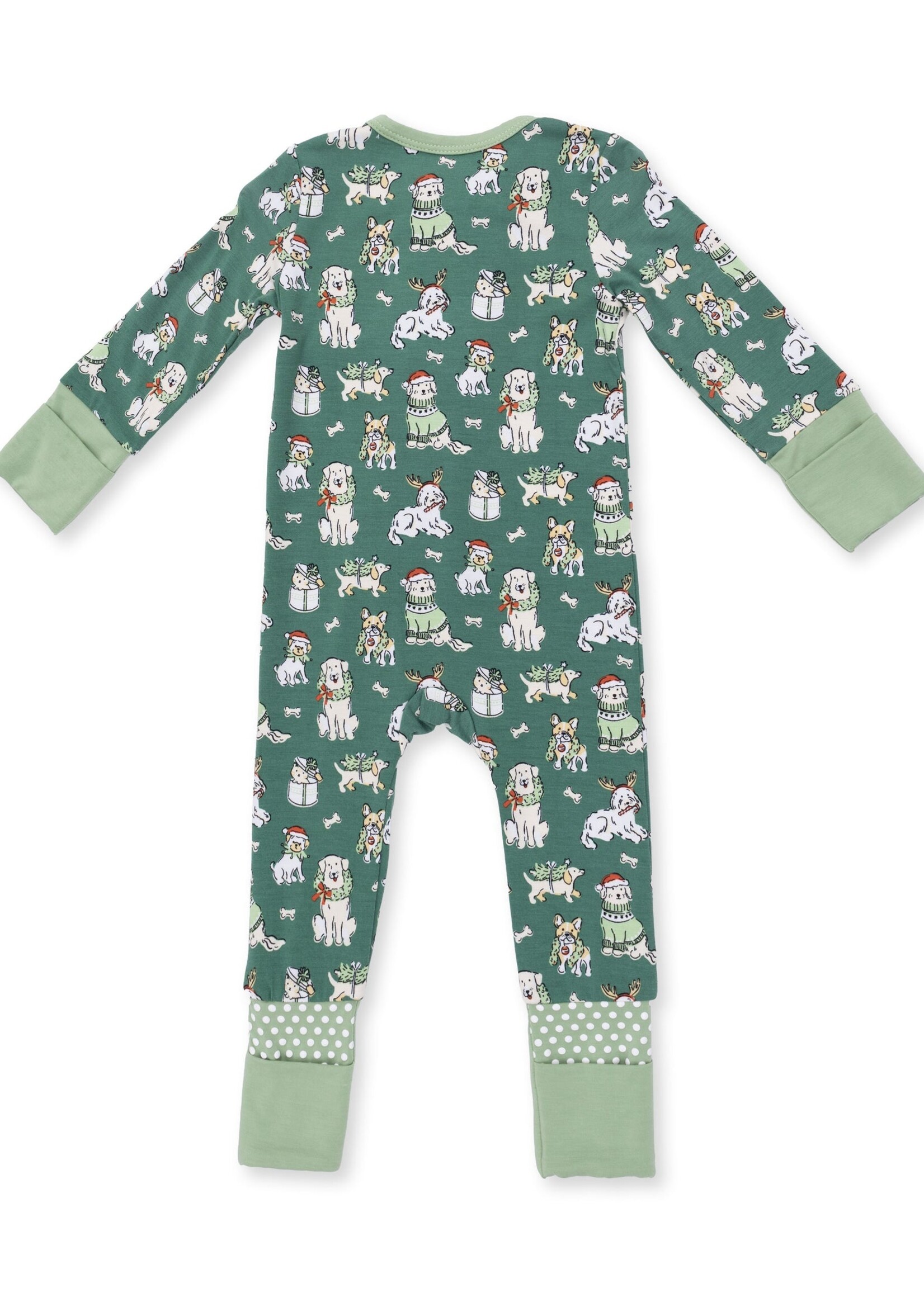 Angel Dear Christmas Dogs Uni Convertible Romper