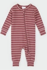 Petit Lem SLEEPER KNIT PINK/DARK PINK STRIPE