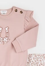 Petit Lem 2PC SET SWEATSHIRT + LEGGINGS KNIT PINK