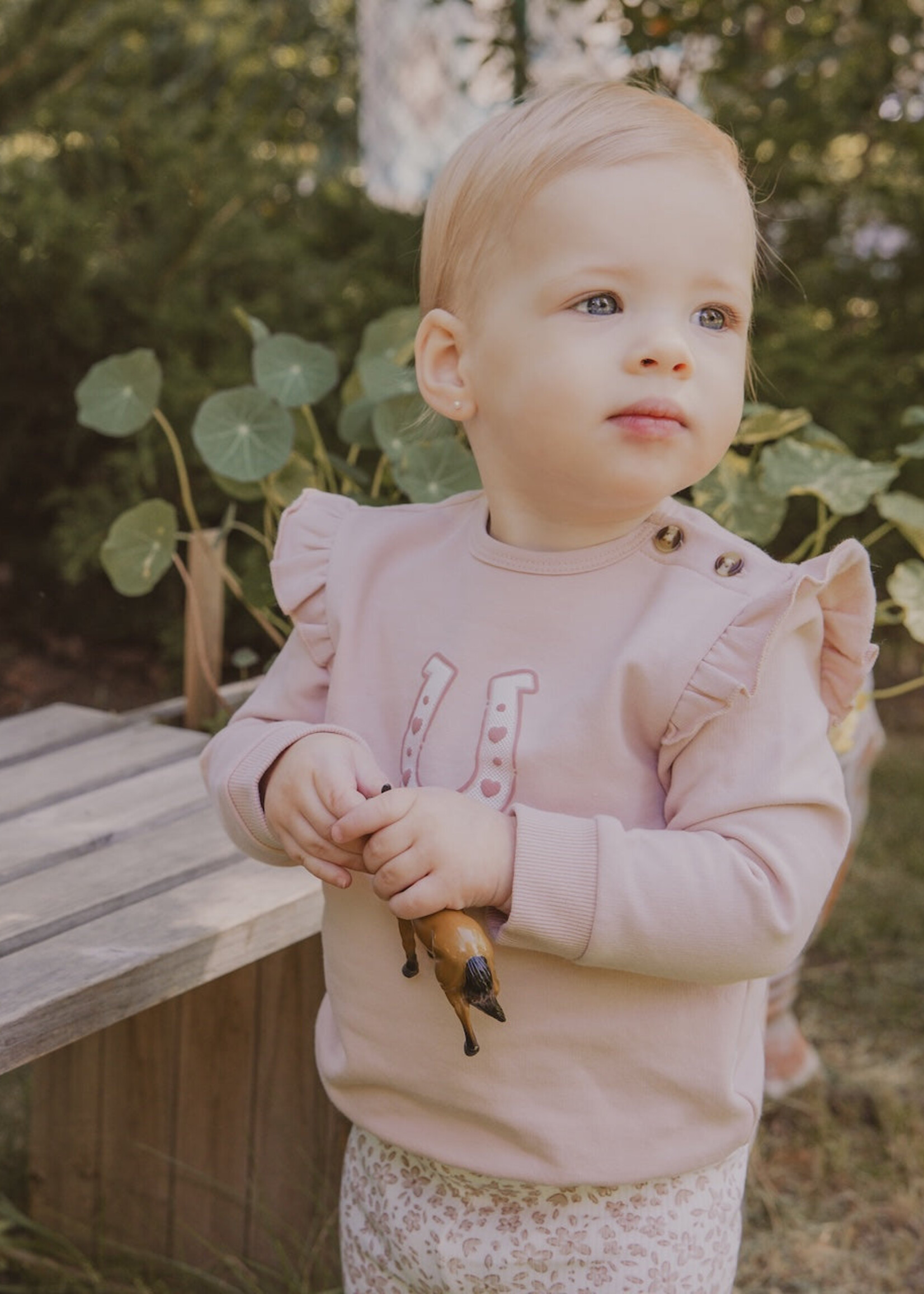 Petit Lem 2PC SET SWEATSHIRT + LEGGINGS KNIT PINK