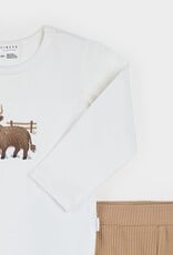 Petit Lem 2PC SET BODYSUIT/PANTS Highland Cow