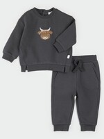 Petit Lem 2PC SET SWEATSHIRT/PANTS Highland Cow