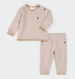 Petit Lem 2PC SET L/S TOP + PANT KNIT CAMEL