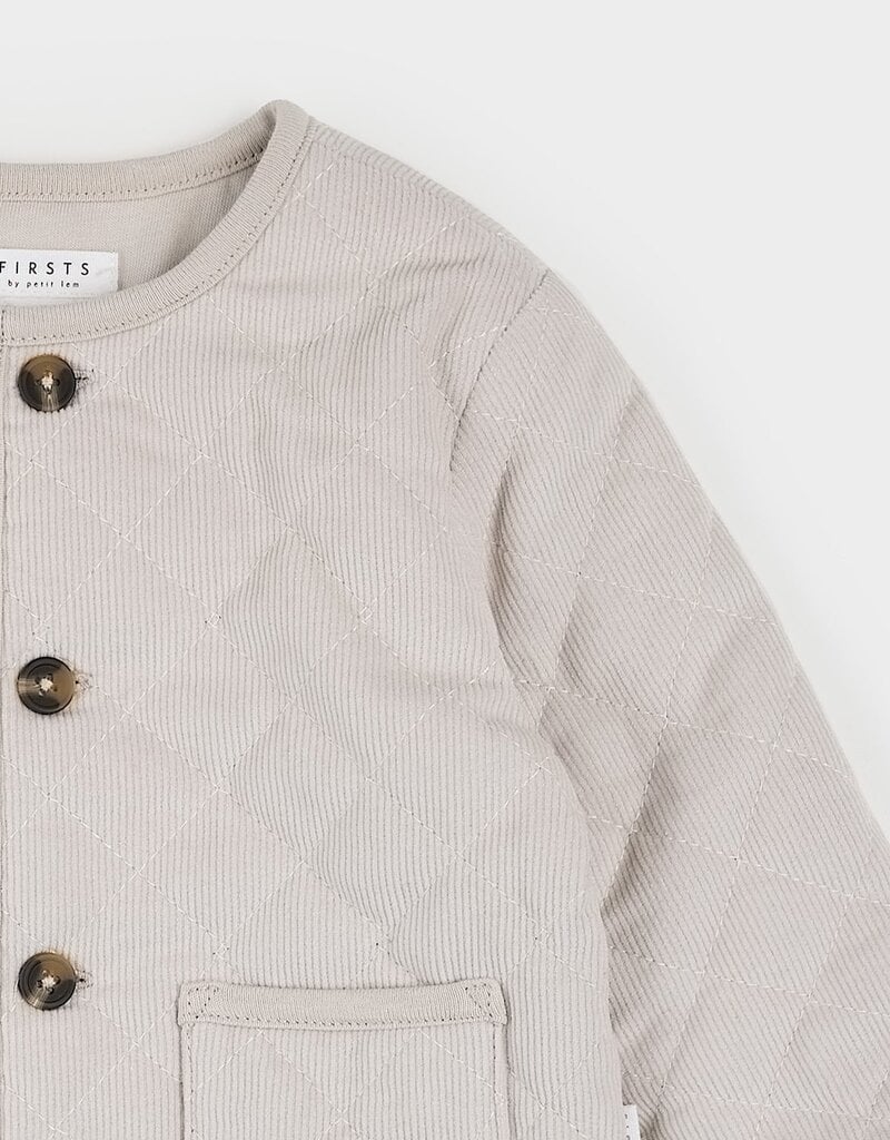 Petit Lem L/S CARDIGAN WOVEN BEIGE