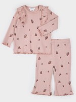 Petit Lem 2PC SET TOP + PANT KNIT PINK Tiny Apples