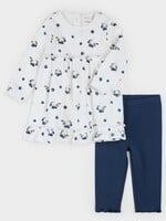 Petit Lem 2PC SET DRESS LEGGINGS KNIT Blueberry Print