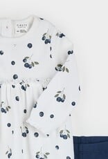 Petit Lem 2PC SET DRESS LEGGINGS KNIT Blueberry Print