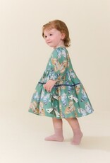 Pink Chicken baby girls maribelle dress set - green butterflies
