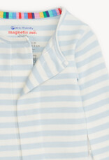 Magnetic Me BLUE STRIPE ORGANIC COTTON FOOTIE