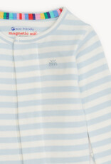 Magnetic Me BLUE STRIPE ORGANIC COTTON FOOTIE