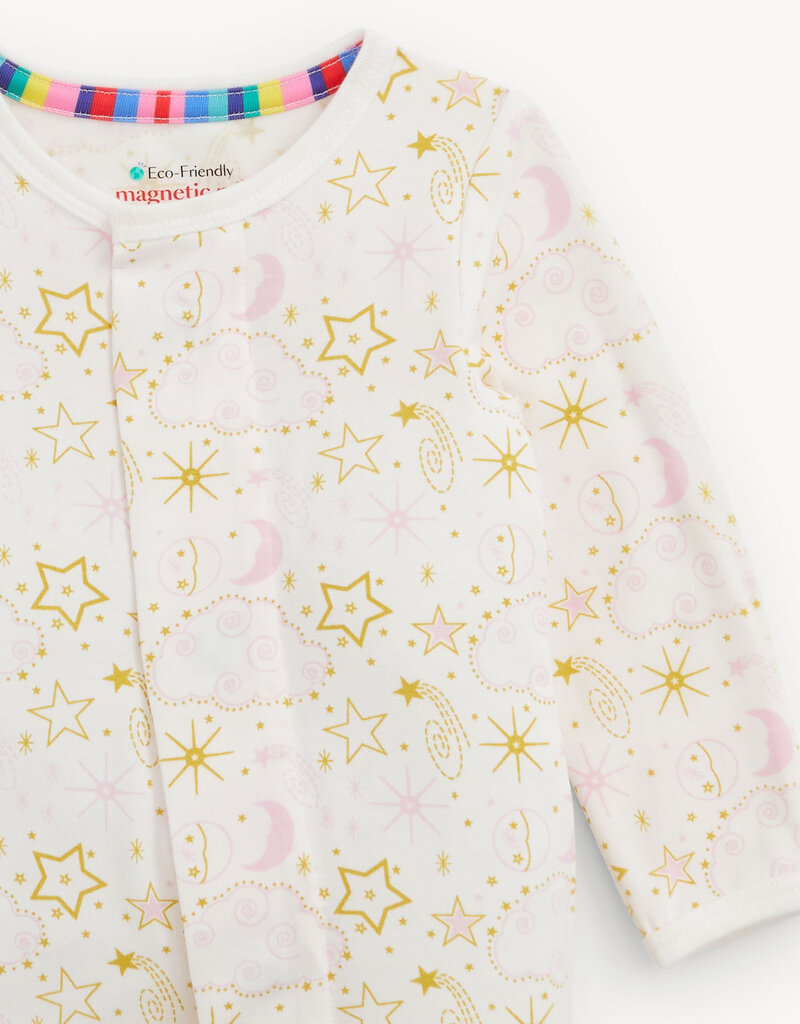 Magnetic Me STAR SIGNS PINK MODAL FOOTIE