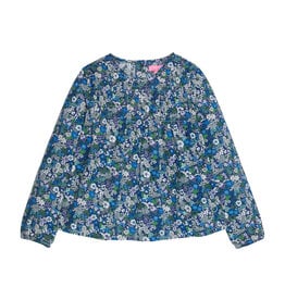 Bisby Anita Top - Brookline Blossoms Blue