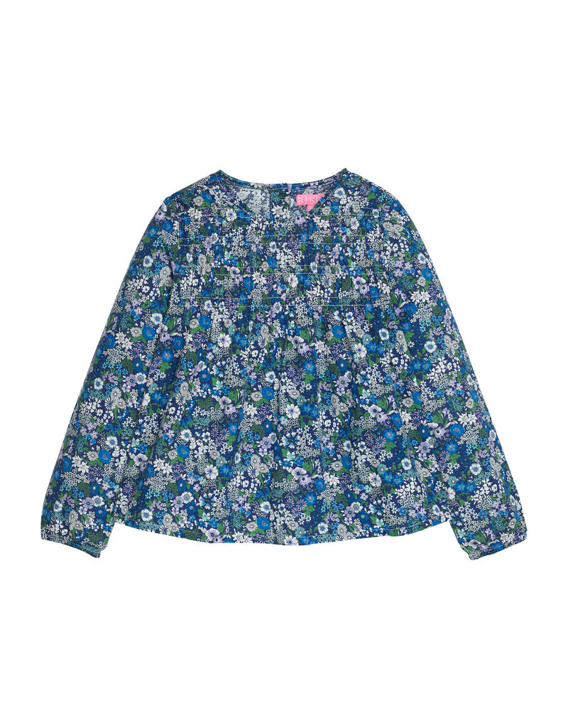Bisby Anita Top - Brookline Blossoms Blue