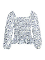 Bisby Long Sleeved India Top - Islington Indigo