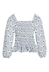 Bisby Long Sleeved India Top - Islington Indigo