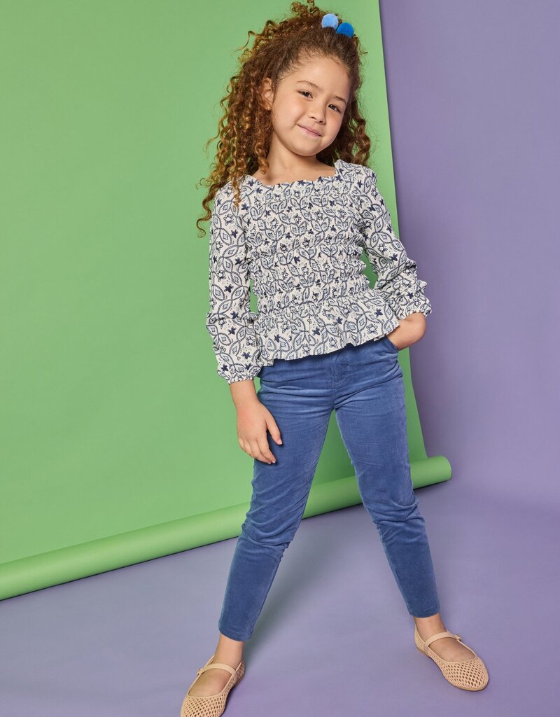 Bisby Long Sleeved India Top - Islington Indigo