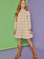 Bisby Jody Dress - Stone Patchwork