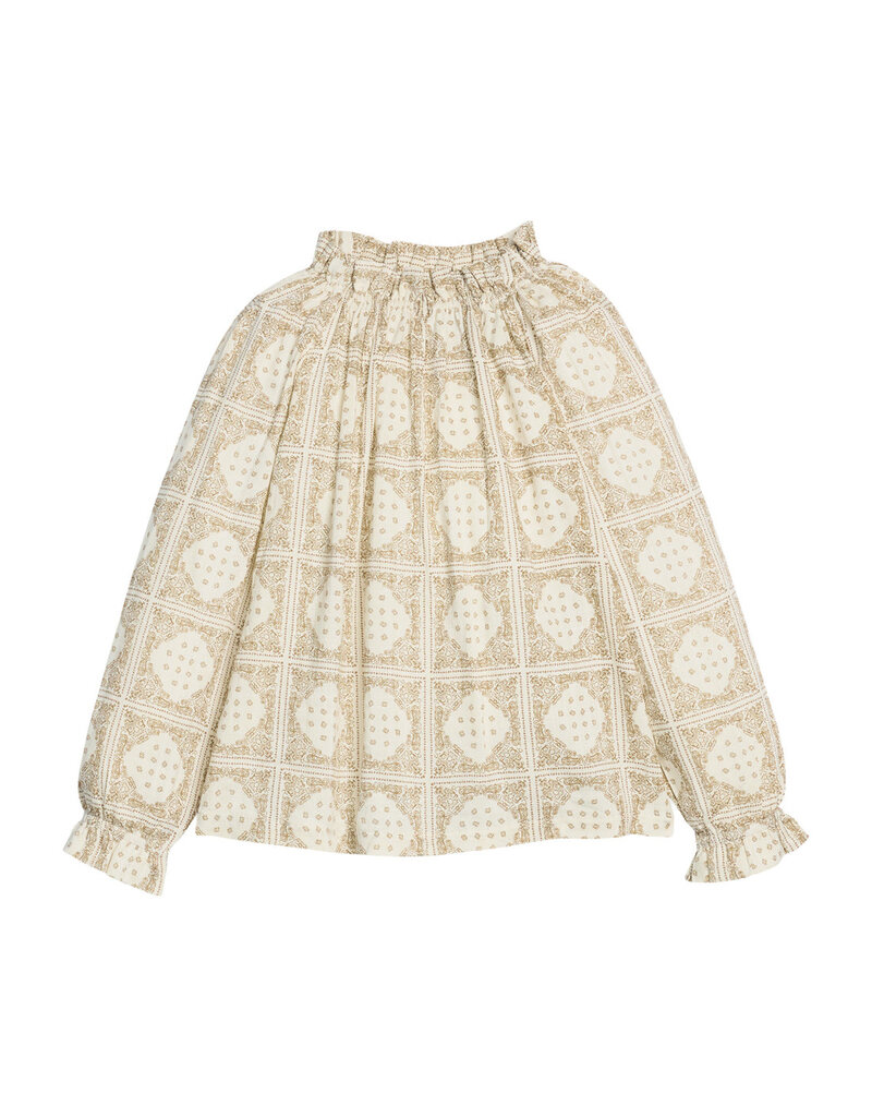 Bisby Tory Top - Stone Patchwork