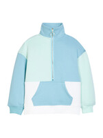 Bisby Color Block Pullover - Blue and Mint