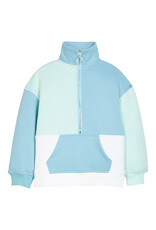 Bisby Color Block Pullover - Blue and Mint