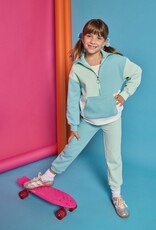 Bisby Color Block Pullover - Blue and Mint